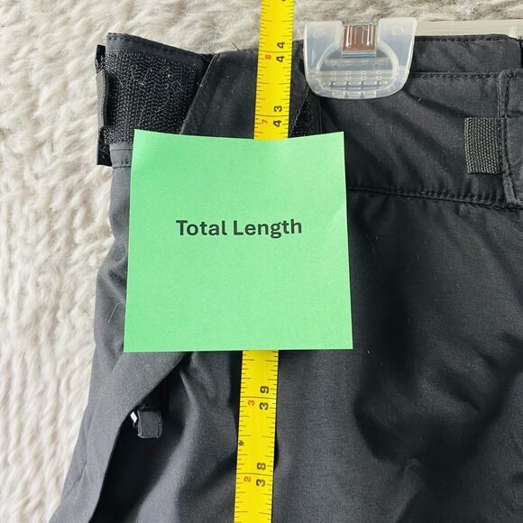 Sport Essentials Men's Large Black Insulated Nylon Snow Ski Cargo Pants Outdoor - Picture 13 of 14